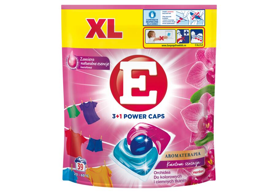 Zdjęcie: Kapsułki do prania Power Caps color kwiatowa sensacja E