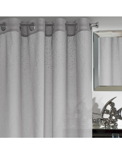 Zdjęcie: Firana gotowa Madlen 140x250 cm szary EUROFIRANY