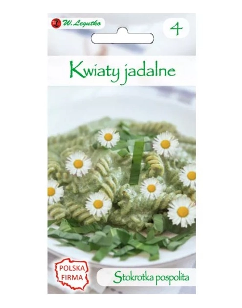 Zdjęcie: Kwiaty jadalne - Stokrotka pospolita biała 0,20 g W.LEGUTKO