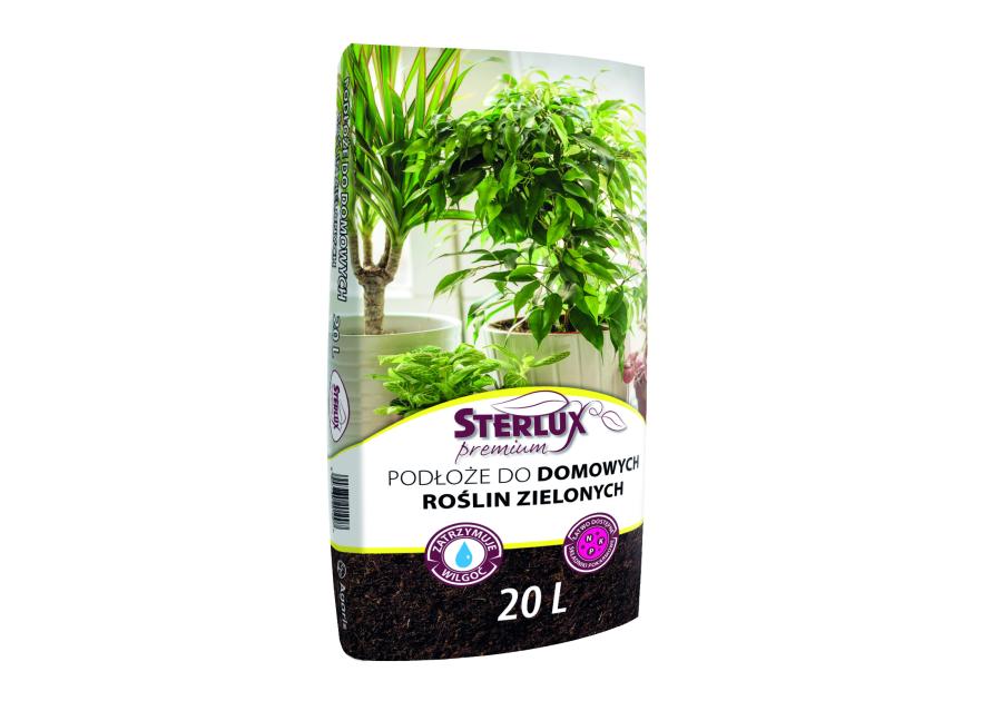 Zdjęcie: Podłoże do domowych roślin zielonych 20 L STERLUX PREMIUM