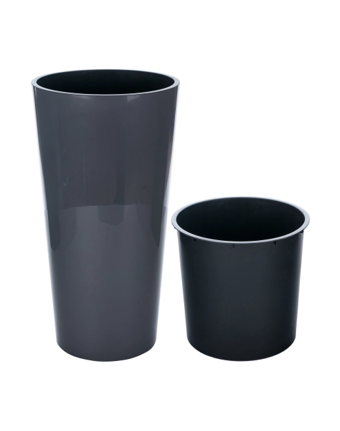 Zdjęcie: Doniczka Lilia 30 cm antracyt LAMELA