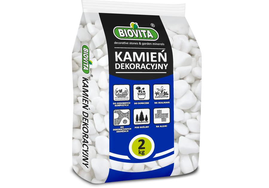 Zdjęcie: Otoczak Extra White Thassos 10-30 mm, 2 kg BIOVITA