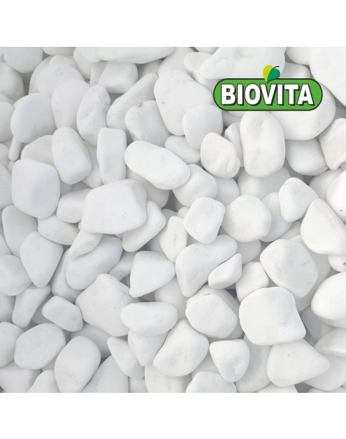 Zdjęcie: Otoczak Extra White Thassos 10-30 mm, 2 kg BIOVITA