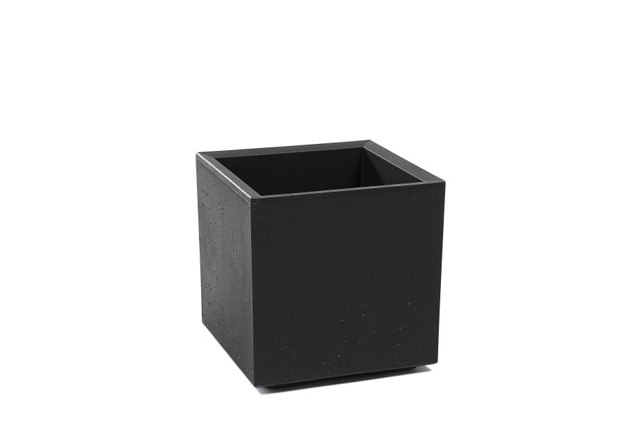 Zdjęcie: Kwietnik Karo 300x300x300 mm beton recycled, czarny LAMELA