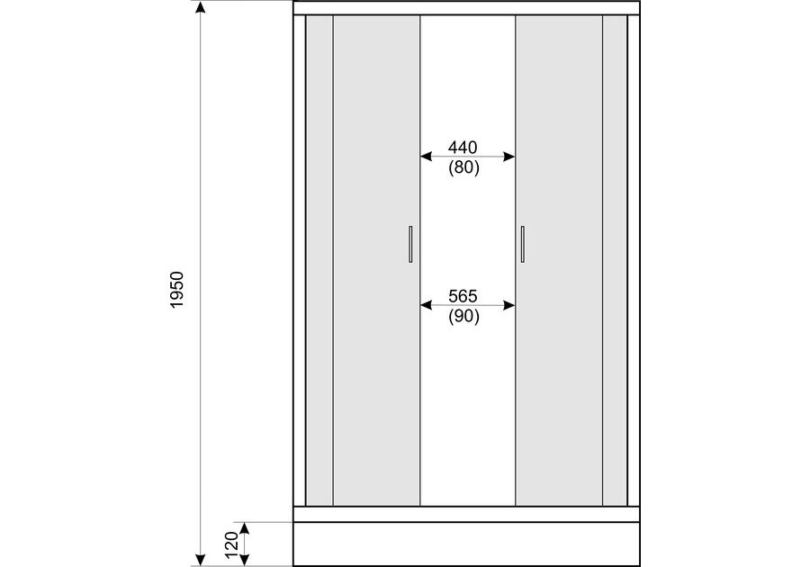 Zdjęcie: Kabina natryskowa prosta KP-Celine-1590-T 90x90 cm LIVENO