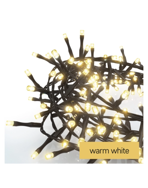 Zdjęcie: Lampki choinkowe LED Classic Cluster, jeżyk, 400 LED 8 m, ciepła biel, IP44 EMOS