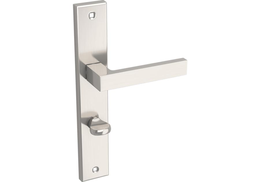 Zdjęcie: Klamka Qubik długi szyld WC 72 mm KUCHINOX