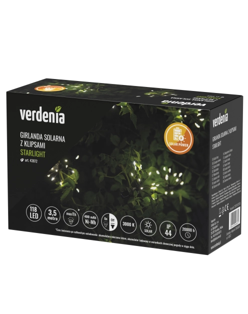 Zdjęcie: Girlanda solarna z klipsami Starlight VERDENIA
