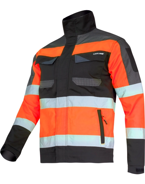 Zdjęcie: Kurtka ostrzegawcza czarno-pomarańczowa, 3XL, CE, LAHTI PRO