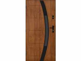 Drzwi zewnętrzne amazonka złoty dąb 90l komplet PANTOR