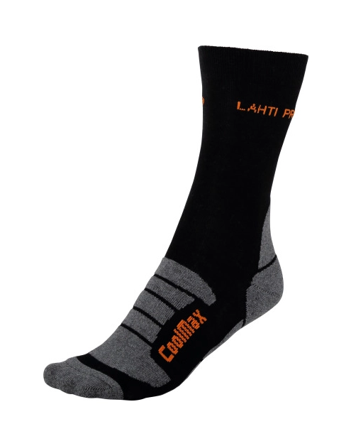 Zdjęcie: Skarpety robocze termiczne szaro-pomarańczowe 1 para 39-42 LAHTI PRO