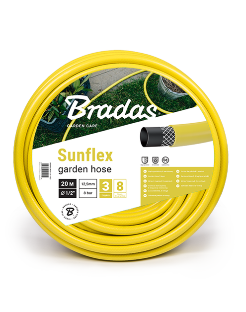 Zdjęcie: Wąż ogrodowy Sunflex 3/4" - 30 m BRADAS