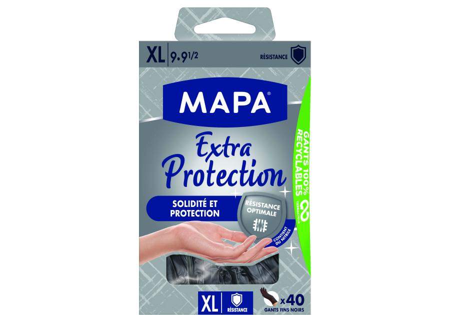 Zdjęcie: Rękawice Witryl Extra protection XL 40 sztuk SPONTEX