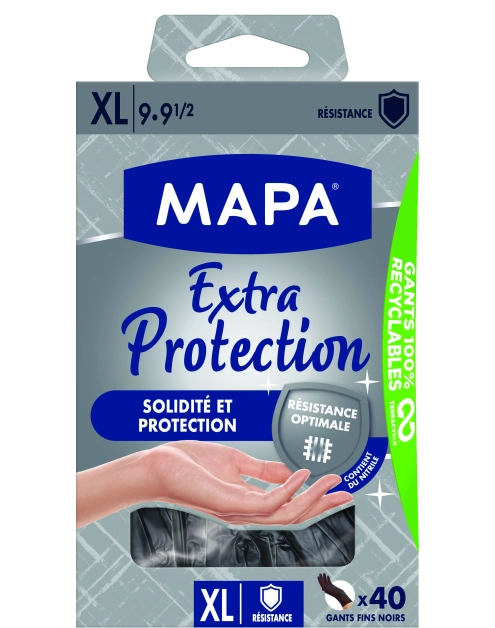 Zdjęcie: Rękawice Witryl Extra protection XL 40 sztuk SPONTEX