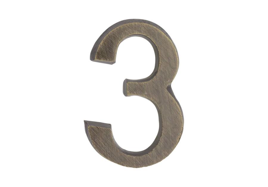 Zdjęcie: Cyfra 3 samoprzylepna patyna 50 mm METRO