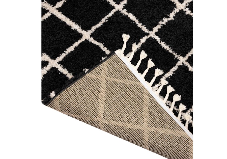 Zdjęcie: Dywan luzon z frędzlami 150x200 cm antracyt INDAVO