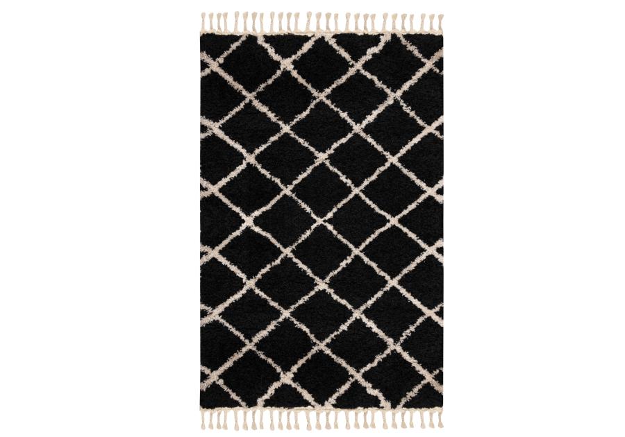 Zdjęcie: Dywan luzon z frędzlami 150x200 cm antracyt INDAVO