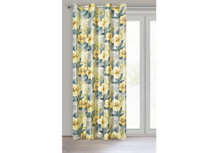 Zdjęcie: Zasłona gotowa Mariah 140x250 cm musztardowy EUROFIRANY