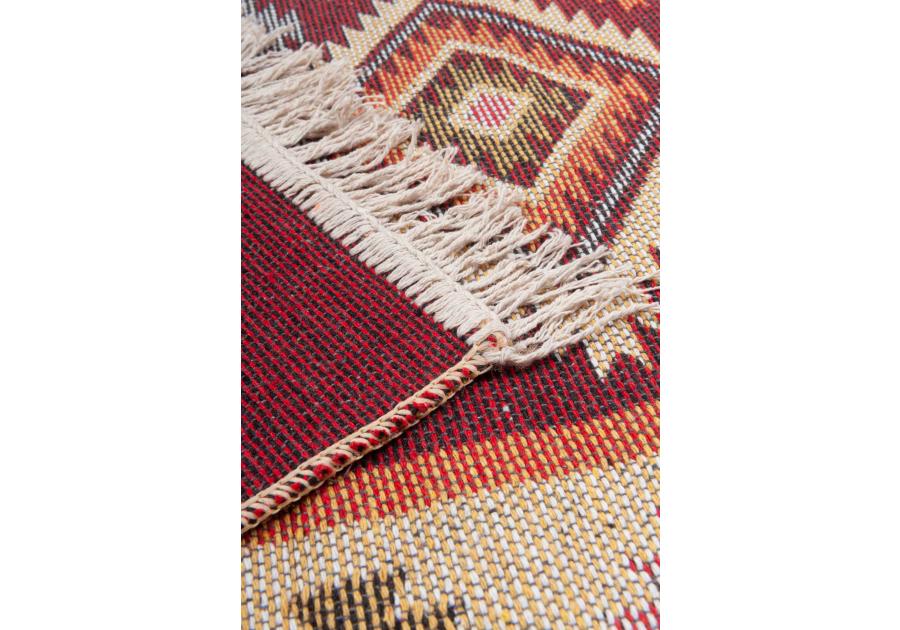 Zdjęcie: Dywan Kilim 80x150 cm bordo romby MULTI-DECOR