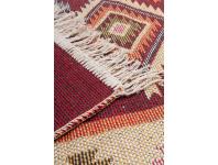 Zdjęcie: Dywan Kilim 80x150 cm bordo romby MULTI-DECOR