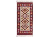Zdjęcie: Dywan Kilim 80x150 cm bordo romby MULTI-DECOR