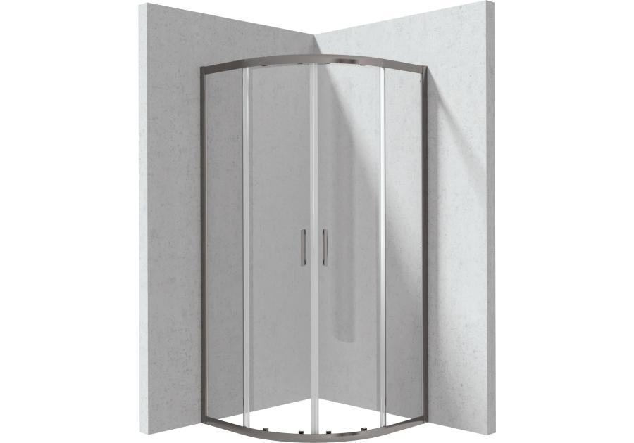Zdjęcie: Kabina prysznicowa Funkia Evo półokrągła 90x90 cm DEANTE
