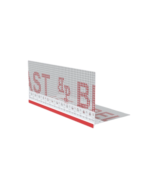 Zdjęcie: Listwa PVC okapnikowa z siatką BP14 Plus N L300 biała BELLA PLAST