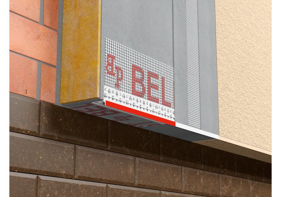 Zdjęcie: Listwa PVC okapnikowa z siatką BP14 Plus N L300 biała BELLA PLAST