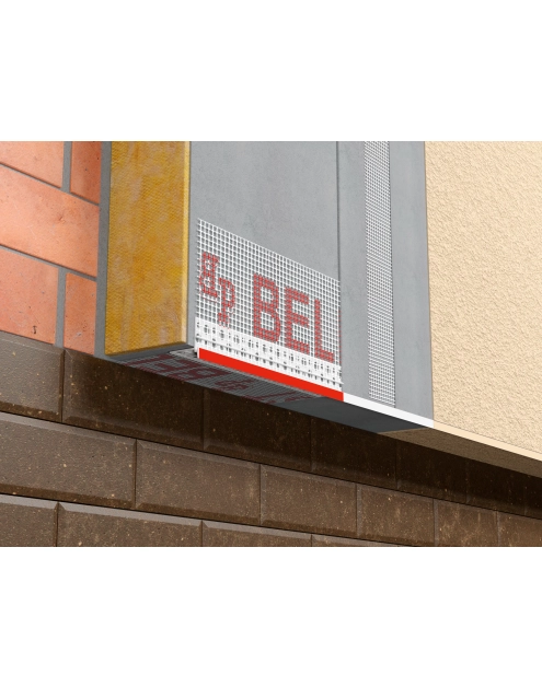 Zdjęcie: Listwa PVC okapnikowa z siatką BP14 Plus N L300 biała BELLA PLAST