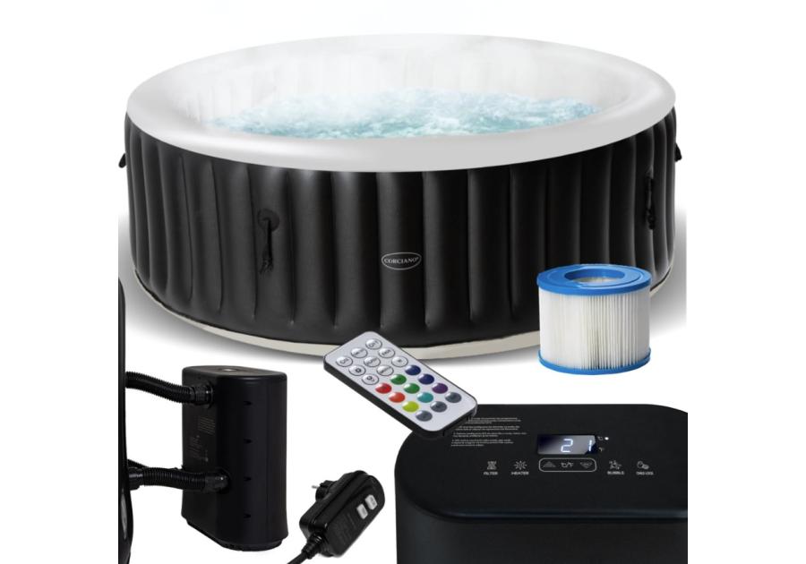 Zdjęcie: Jacuzzi z pompą LED 180x66 cm 4-osobowe EUROHIT