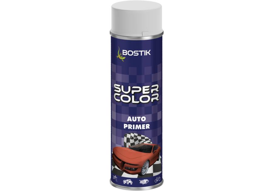 Zdjęcie: Antykorozyjny lakier podkładowy akrylowy Super Color Auto Primer biały 500 ml BOSTIK