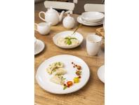 Zdjęcie: Talerz płytki 26 cm Bella Złota Linia kremowyowy ALTOMDESIGN