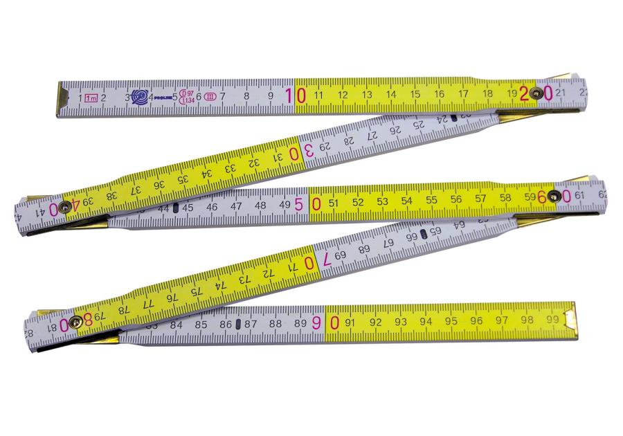 Zdjęcie: Miara drewniana 1 m składana PROLINE