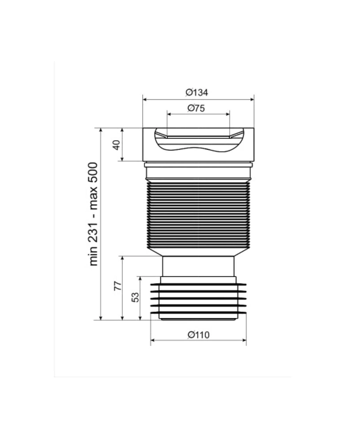 Zdjęcie: Złącze harmonijkowe Wc PSB TYCNER