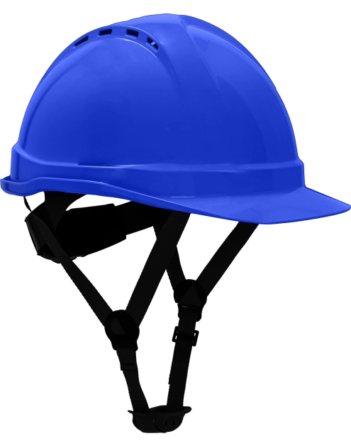 Zdjęcie: Hełm przemysłowy ochronny, wentylowany, niebieski, kat. II, CE, LAHTI PRO