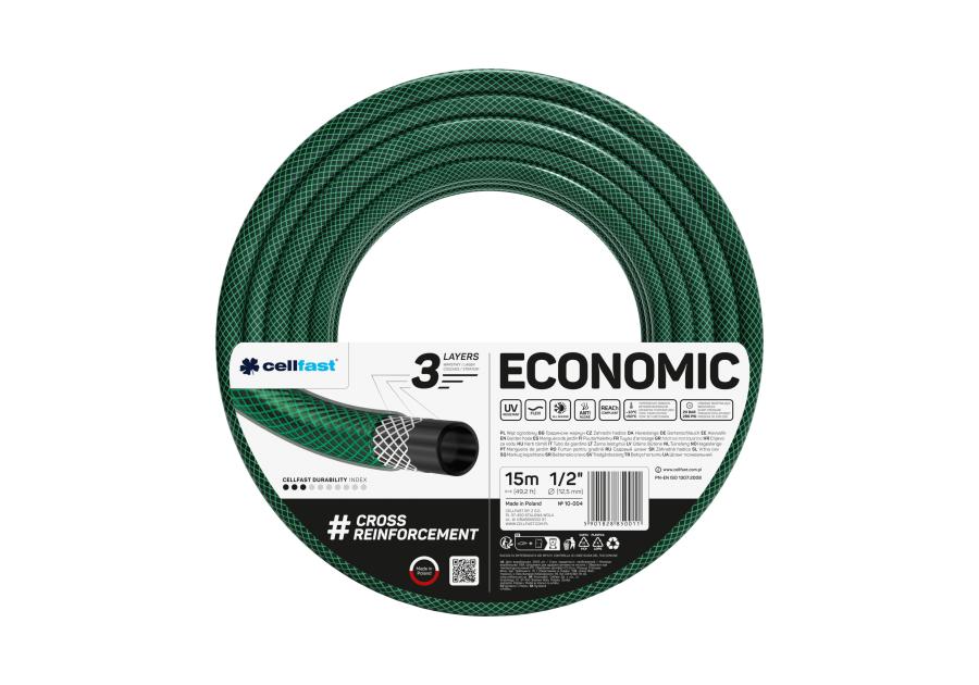 Zdjęcie: Wąż ogrodowy Economic 1/2 - 15 mb CELLFAST