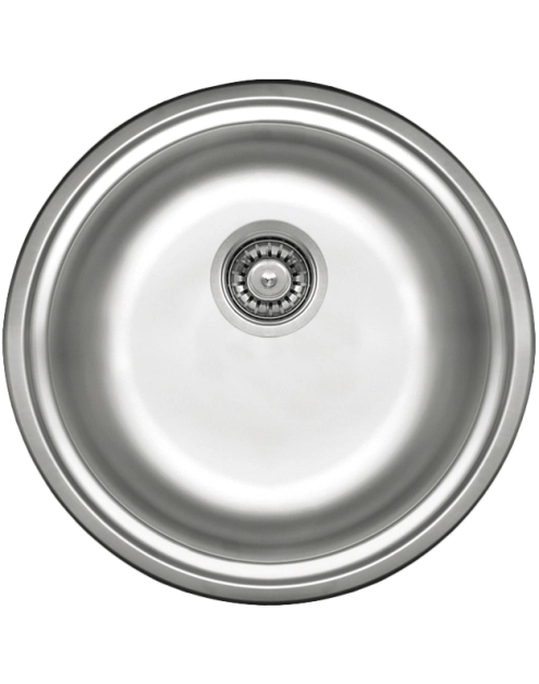 Zdjęcie: Zlewozmywak Twist satyna szczotkowana 1K fi420x170, 3,5" + osprzęt DEANTE