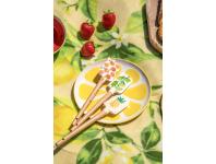 Zdjęcie: Szpatułka silikonowa z drewnianą rączką 4,5x23 cm dekoracja ananas ALTOM DESIGN