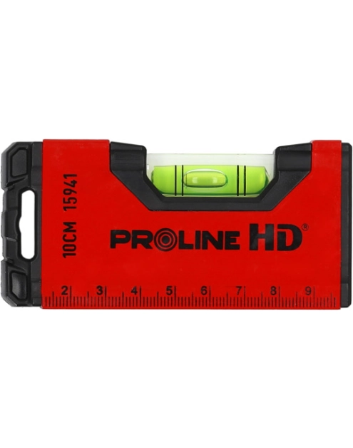 Zdjęcie: Poziomnica Mini, frezowana, 0,5mm / 1m, magnes, poziomica, 10 cm PROLINE HD