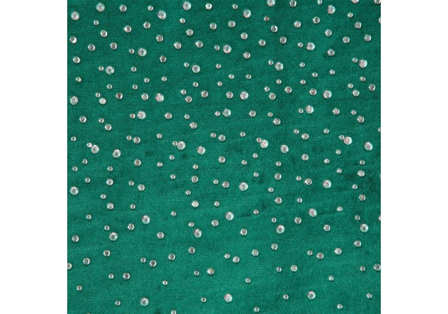 Zdjęcie: Zasłona welwetowa Sena 140x250 cm ciemnozielona na przelotkach EUROFIRANY