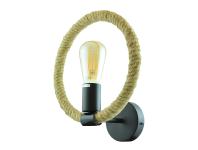 Zdjęcie: Kinkiet Rope Arhur E27 czarny + lina konopna IL MIO