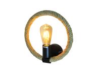 Zdjęcie: Kinkiet Rope Arhur E27 czarny + lina konopna IL MIO