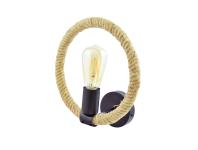 Zdjęcie: Kinkiet Rope Arhur E27 czarny + lina konopna IL MIO