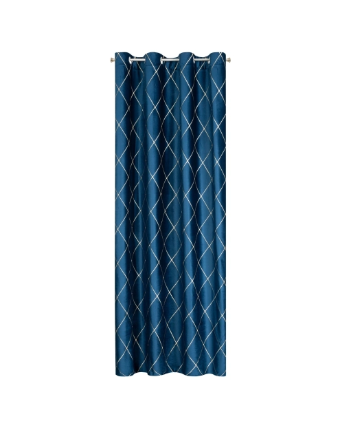 Zdjęcie: Zasłona dekoracyjna Pierre Cardin Margo 140x250 cm granatowy EUROFIRANY