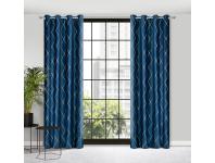 Zdjęcie: Zasłona dekoracyjna Pierre Cardin Margo 140x250 cm granatowy EUROFIRANY