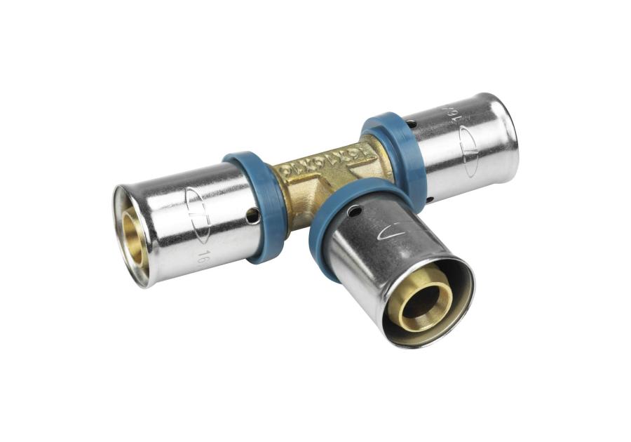 Zdjęcie: Trójnik zaciskowy PEX 16x16x16 mm TYCNER