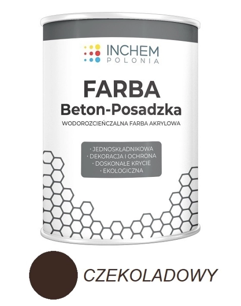 Zdjęcie: Farba Beton-Posadzka czekoladowy 800 ml INCHEM POLONIA
