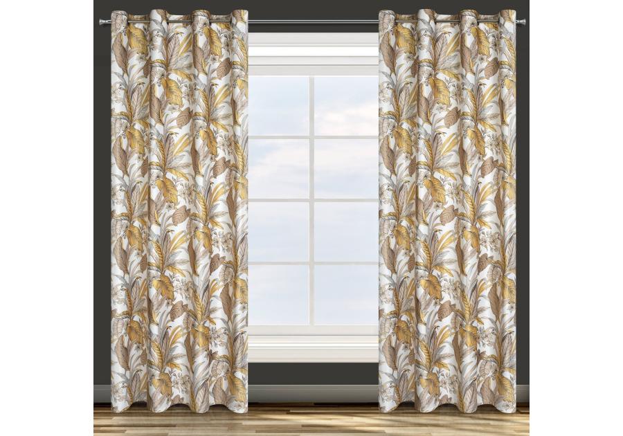 Zdjęcie: Zasłona gotowa D91 Bari 140 x 250 cm biały EUROFIRANY