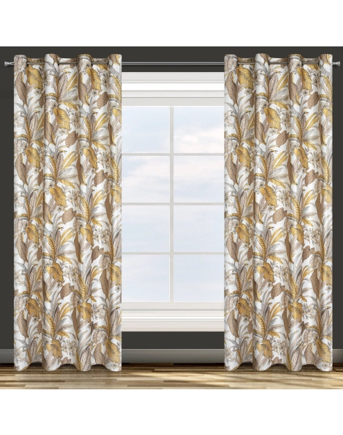 Zdjęcie: Zasłona gotowa D91 Bari 140 x 250 cm biały EUROFIRANY