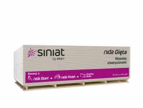 Płyta g-k 6,5x1200x2600 mm Nida Gięta GKB SINIAT